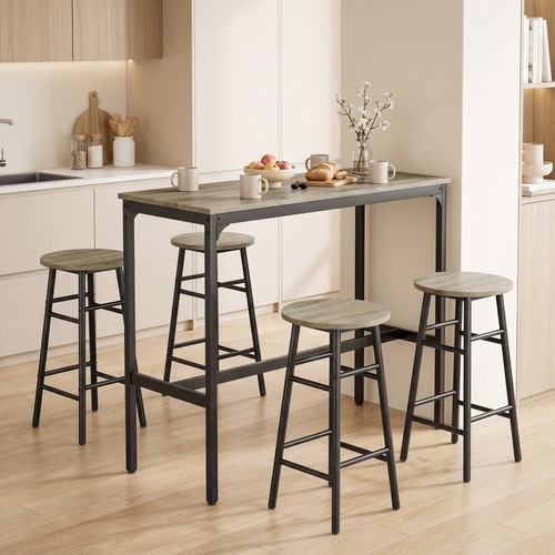 Piece bar table and stool - table,