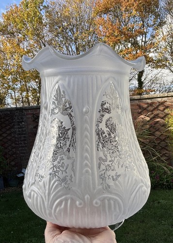 Victorian glass oil lamp - victorian,