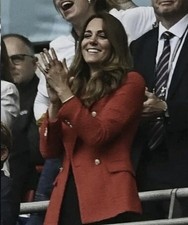 ZARA RED TEXTURED TWEED