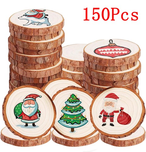 150pcs natural wood slices - wood,