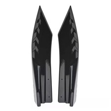 Sport Black Rear Bumper Lip Spoiler Spats Splitter with Screws Kit Car Body Kit
