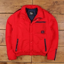 Vintage Robbe Outdoor Jacket L 80s Padded USA Made Red