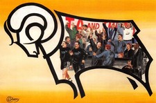 FOOTBALL GROUNDS & CLUBS DERBY COUNTY POSTCARD CONTINENTAL SIZE UNUSED MINT