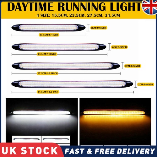 Drl led headlight strip - 2x,