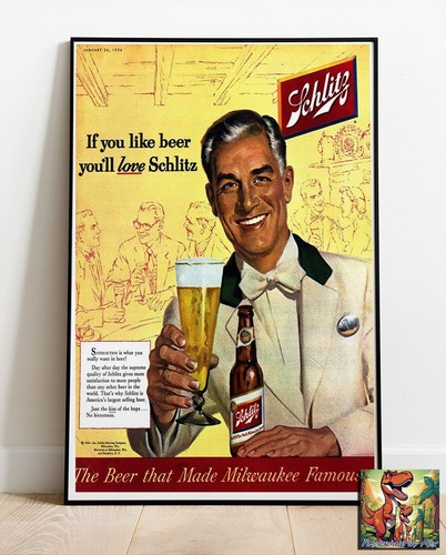 Schlitz lager beer - schlitz,