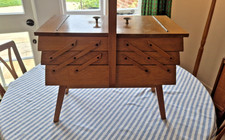 Wooden Cantilever Sewing Box