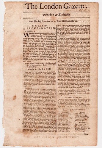1703 london gazette - 1703,