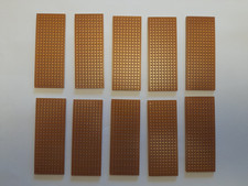 TEN PCB VERO COPPER STRIPBOARDS  25 X 64 MM ARDUINO PROTOTYPE