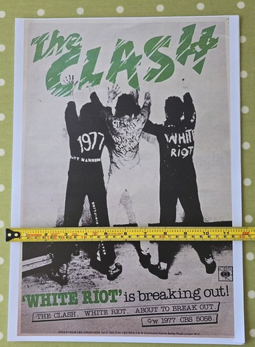 The clash white riot a3 - clash,, riot,