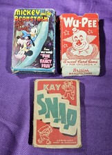 1930s-1940s Vintage Card Games