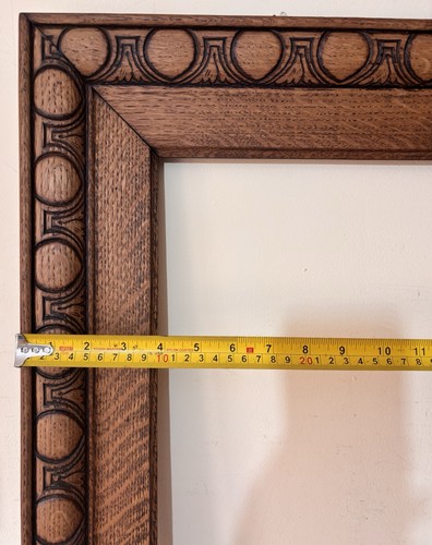 Antique oak picture frame - picture,