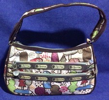 Pink Brown Le Sportsac Tokidoki Shoulder Bag Owl Fox Forest Animals Purse