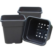 Garland 25cm Square Tomato Pots 3 Pack 7.5L Deep Root Planters for Plants