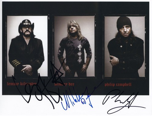 Motorhead fully signed photo - signed,
