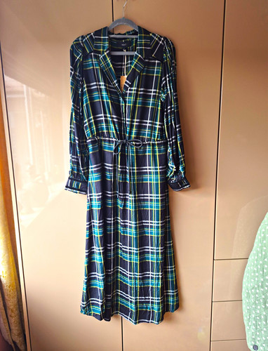 Next black green tartan - &,