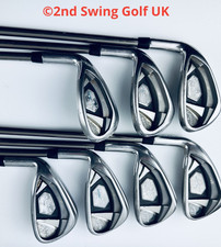 LH Callaway Rogue X Irons / 5-PW+SW / Regular Flex  UST Recoil Graphite Shafts