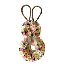 Bunny Shaped Wood Curl Floral