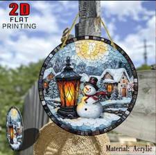 Christmas Snowman Suncatcher