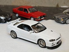 Rare Autoart 1/43 Nissan Skyline R34 Gt-R V Spec Ii White