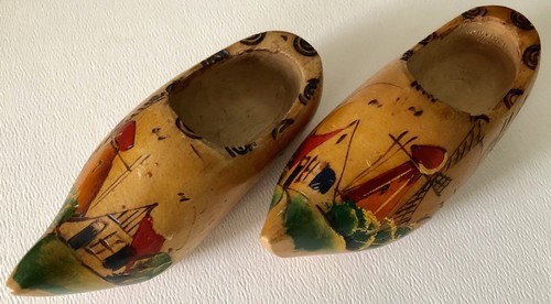Vintage dutch wooden shoes - dutch,