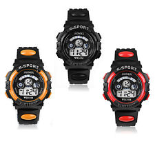 Led Digital Sports Watch Wrist Backlit Water Resistant for Boys & Girls Kids UK
