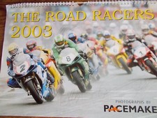 Steve Hislop, Mick Doohan & more signed 2003 calander . TT,UGP,Superbikes.