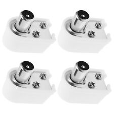 4pc 90 Degree Right Angle RF Coax Plug Connector Fit for TV Satellite Antenna