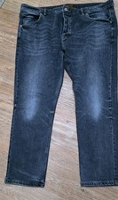 Next Slim Fit Denim Jeans 44” Waist,  28” Leg, black washed look, regular fit