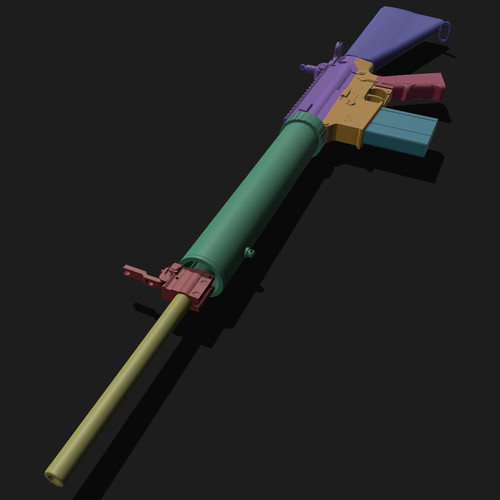 Printed armalite 10 t - 3d, ar-10