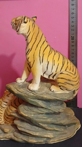Vintage tiger family figurine - vintage,
