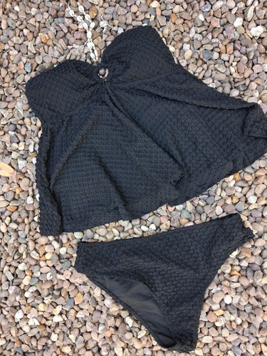 Black ladies teens tankini - black, ladies/teens
