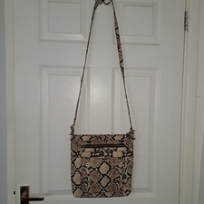PRIMARK brown toned snakeskin print shoulder bag