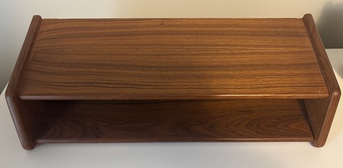 Danish floating teak shelf - danish,