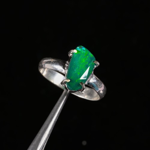 Ethiopian opal gemstone - gemstone, 925