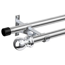 Double Curtain Rod 76-186cm