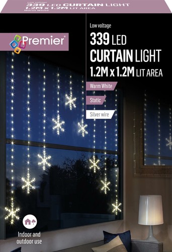 2m curtain snowflake - x,