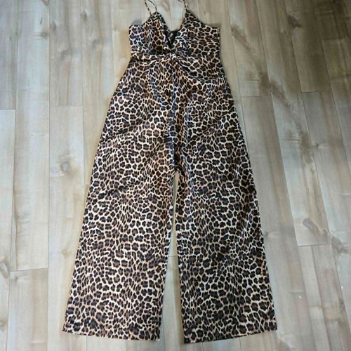 Zara leopard print satin wide - zara,