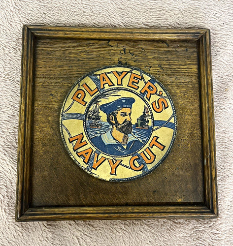 Player navy cut - player's, framed