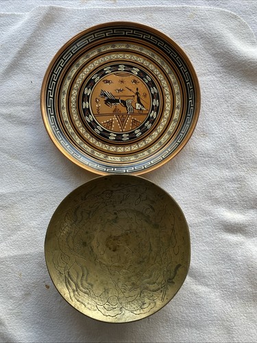 Two vintage metal brass - two,