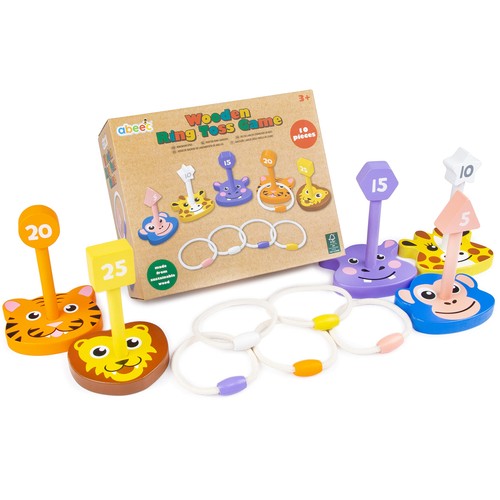 Abeec wooden ring toss - toss, game
