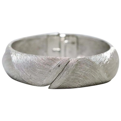 Vintage monet silver tone wave - tone,