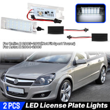 2X LED White License Number Plate Lamp Light For Vauxhall Opel Astra H 2004-09