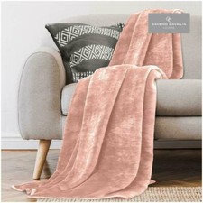  Faux Fur Fleece Throw Soft Warm Mink Large Sofa Bed Blanket Single Double King 