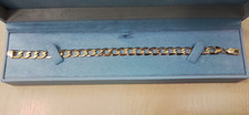 9ct Gold Curb Bracelet Men's