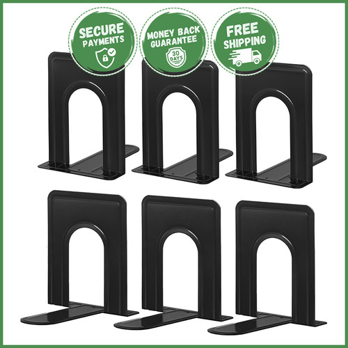 Pcs large metal bookends - metal,
