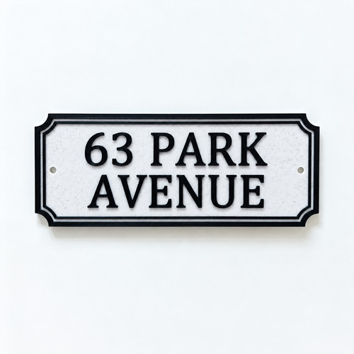 Personalised house name sign - house,