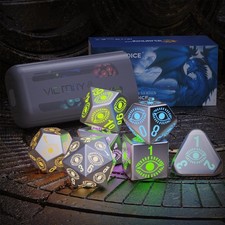 LED DND Dice Set Rechargeable