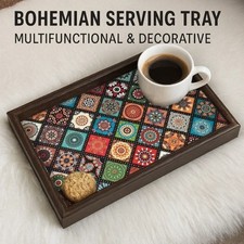 Bohemian Style Wooden Tray