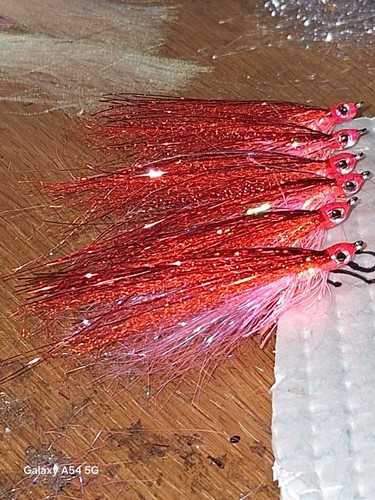 Hot pink salmon - pink, sz6,8cm