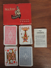Vintage Woolworth & Co Ltd New bond canasta 2 pack Playing cards complete. Box i